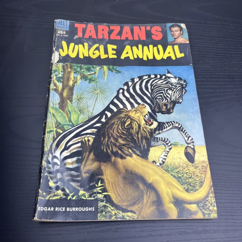Tarzan's Jungle Annual #2 Giant Dell Comics 1953 Golden Age Tarzan Comic